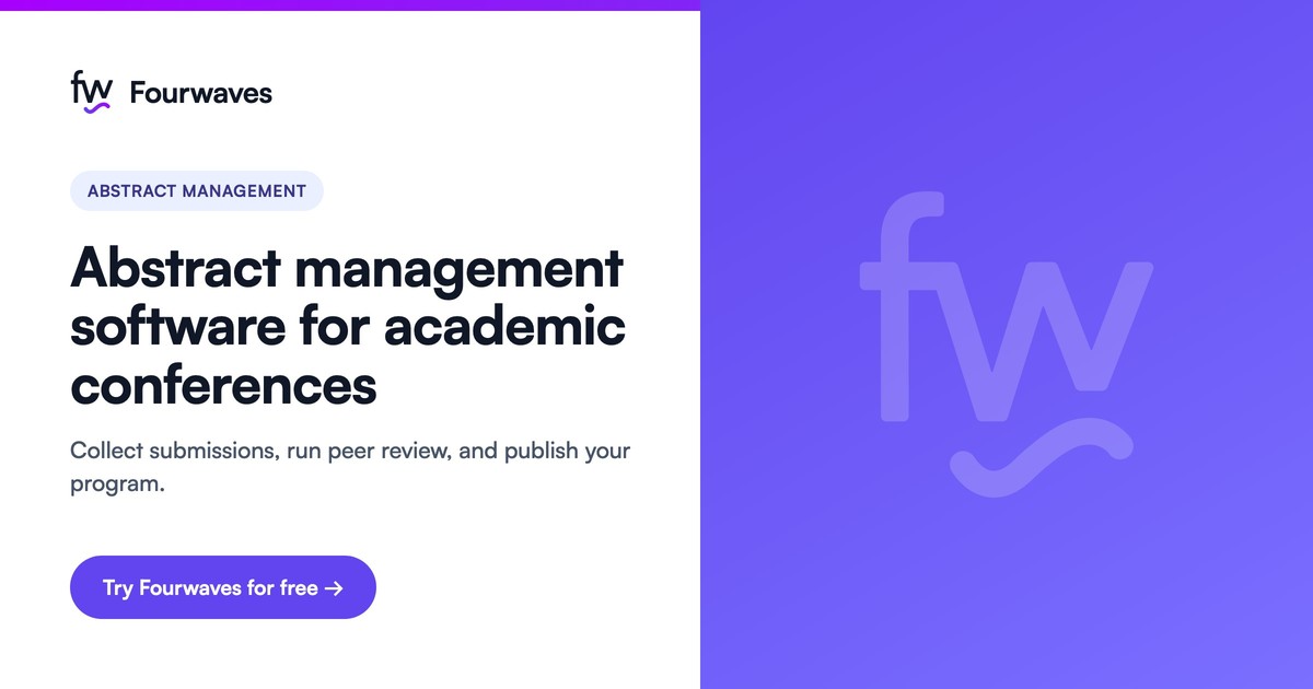 Abstract management software for academic conferences - Fourwaves