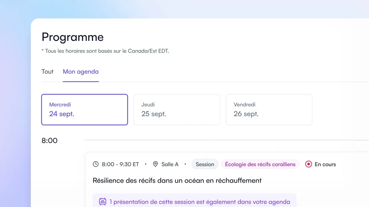 Mon agenda