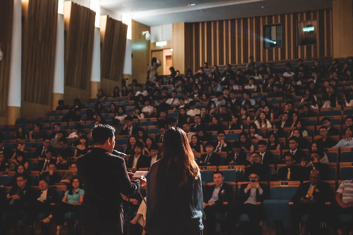 Audience at a conference