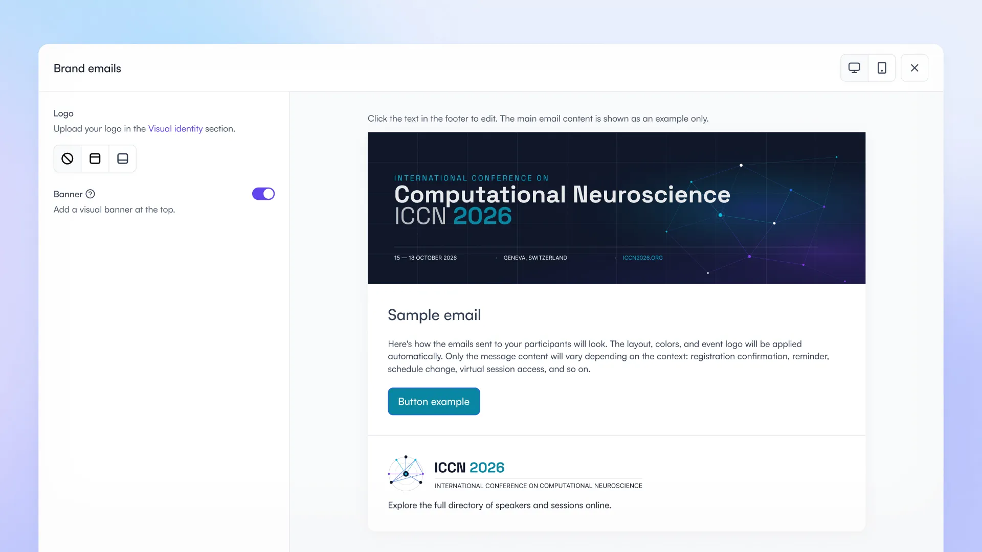 Email branding
