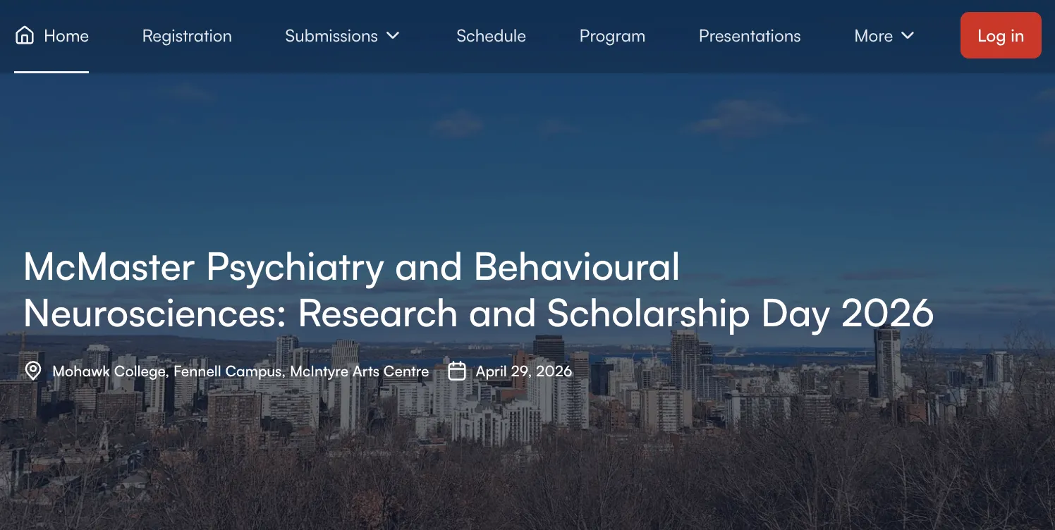 The McMaster Online CBT Training event website built with Fourwaves