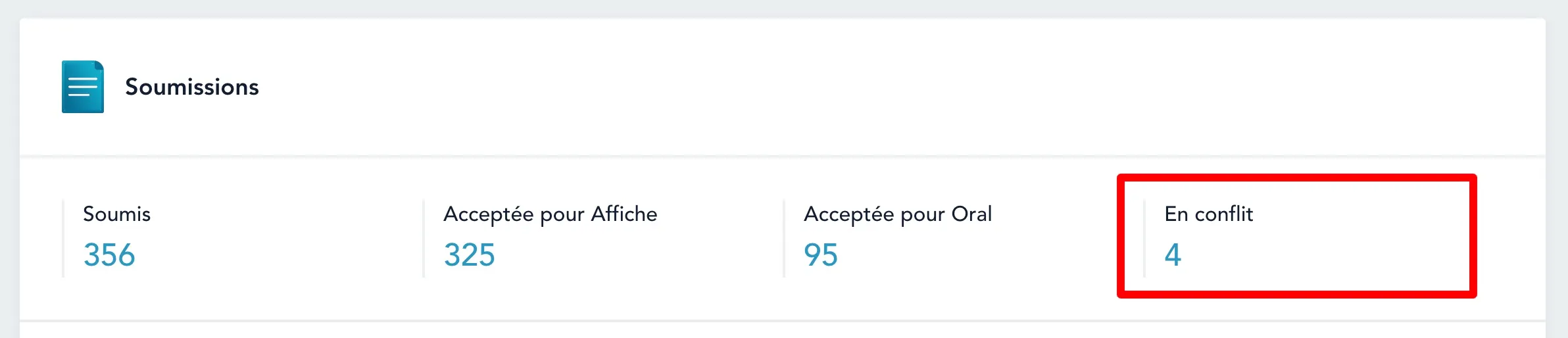 Présentations en conflit d'horaire