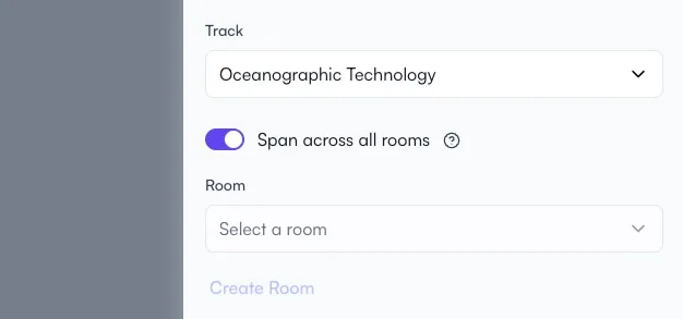 Span a session across all rooms