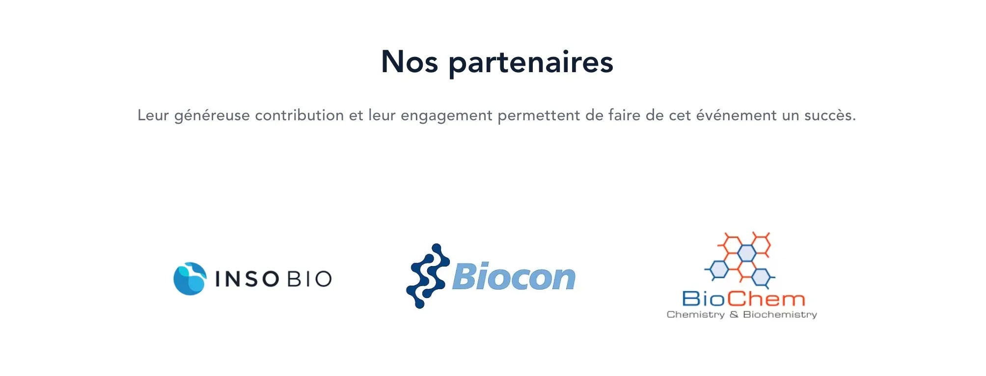 Logos de partenaires