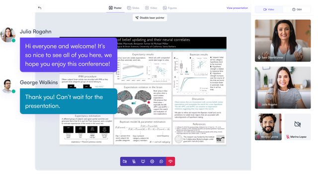 Virtual poster sessions solution - Fourwaves