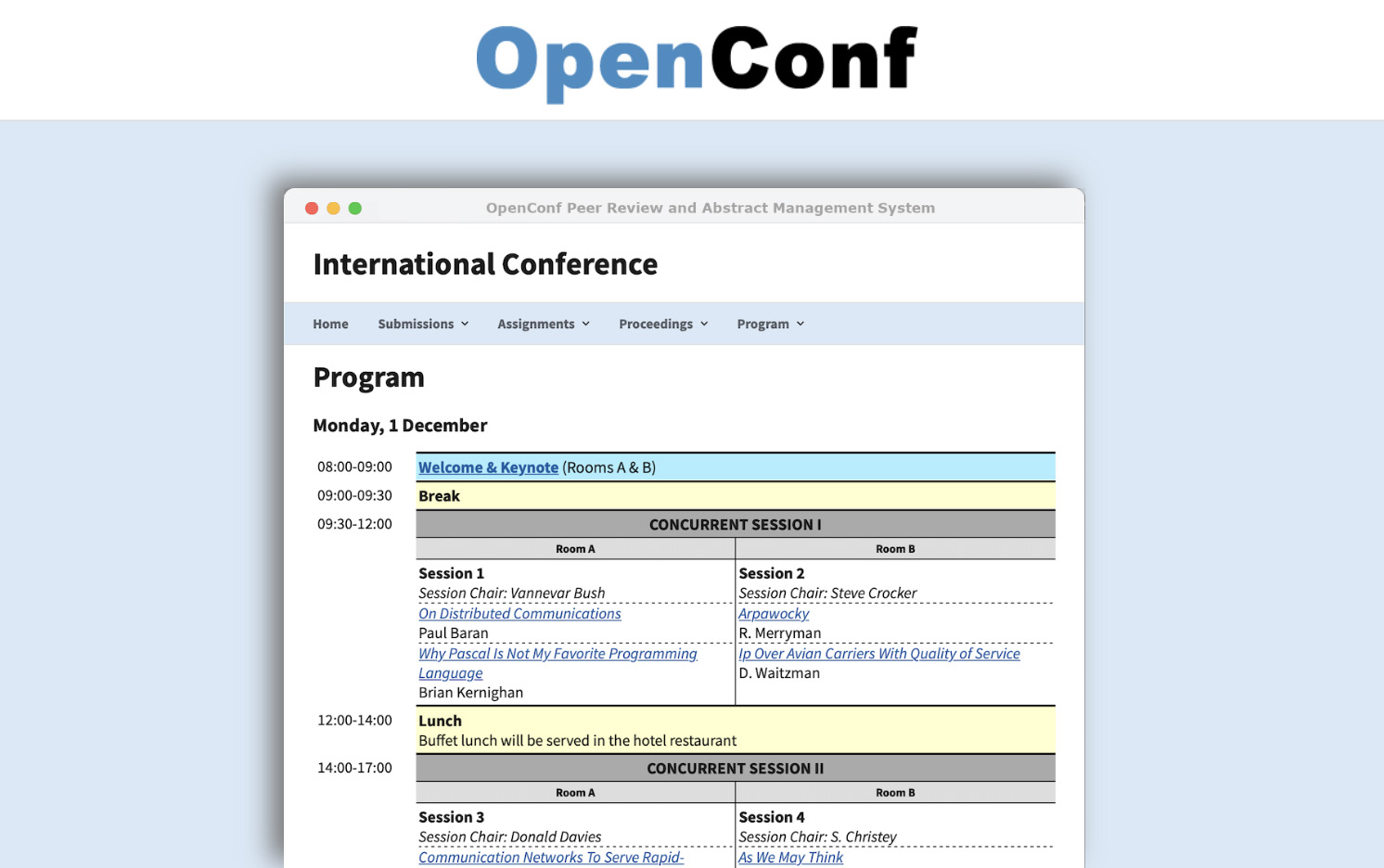 OpenConf