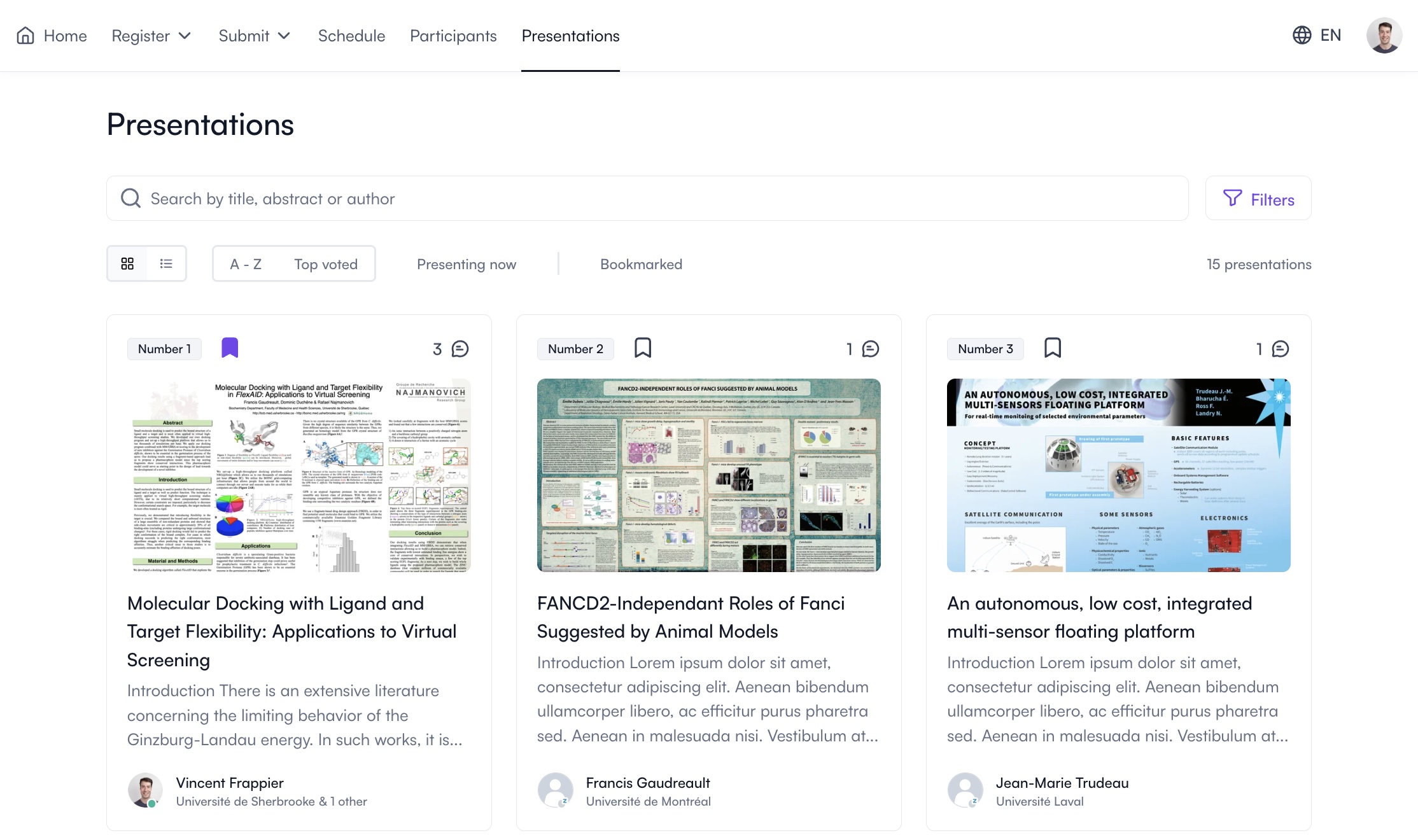 Presentations List Fourwaves