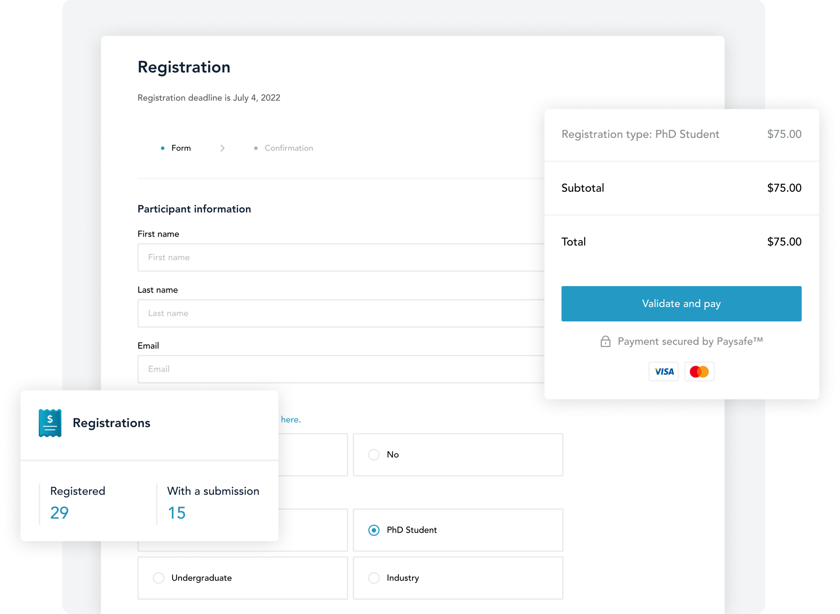 Acceptez les paiements en ligne en toute quiétude.