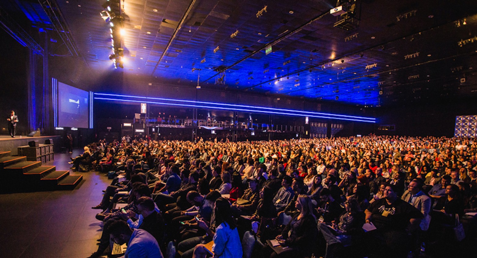 Crowd sitting at a conference