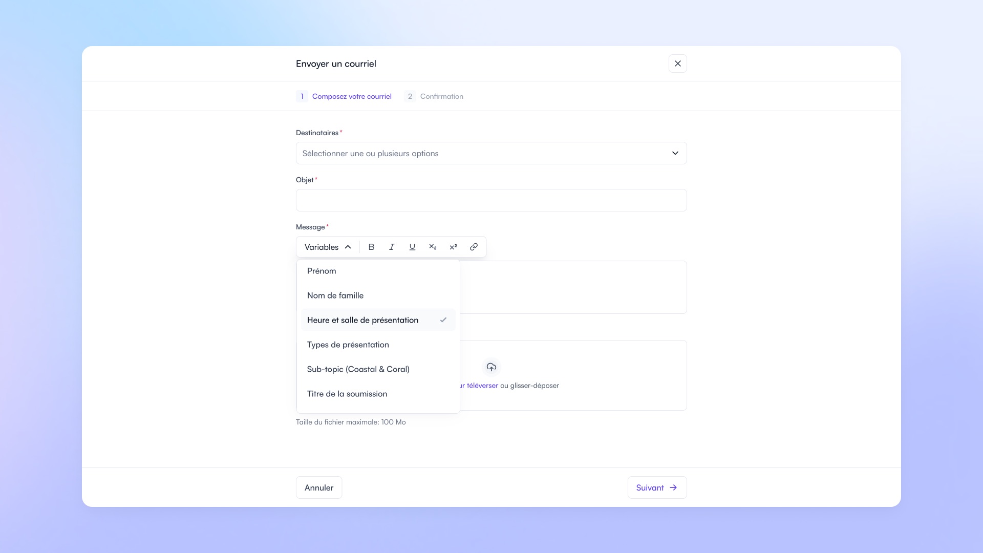 Send Presentation Times