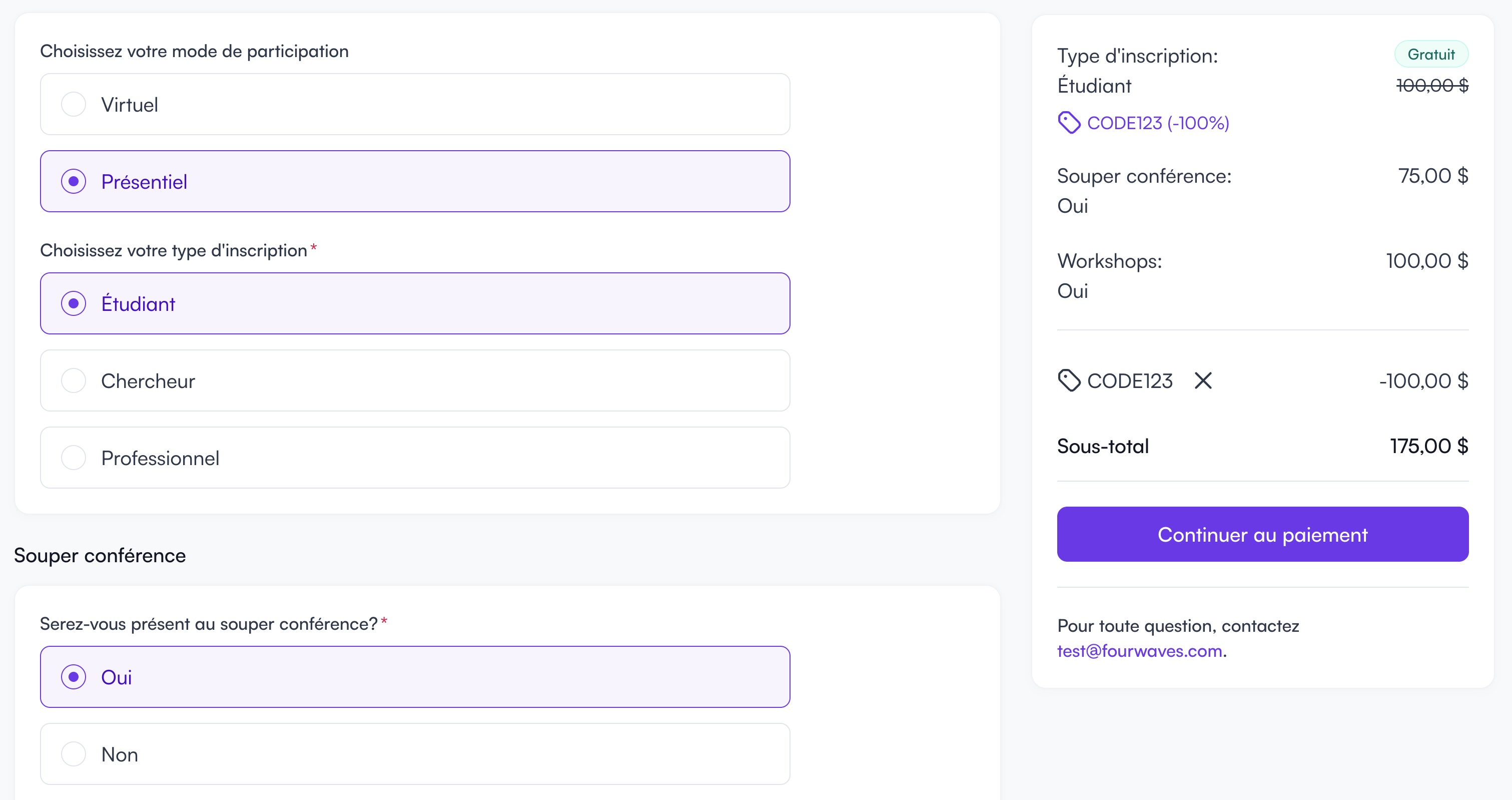 Code promo qui donne un item gratuit
