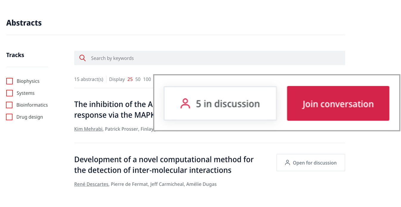 Showcase presentations with e-posters, figures and more