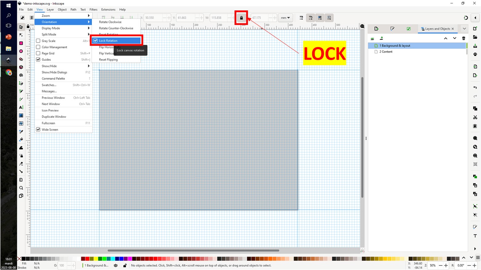 Inkscape tutorials lock