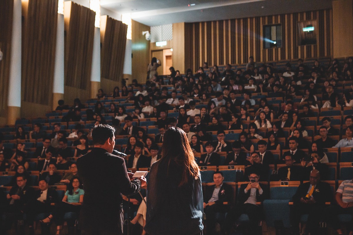 Audience at a conference