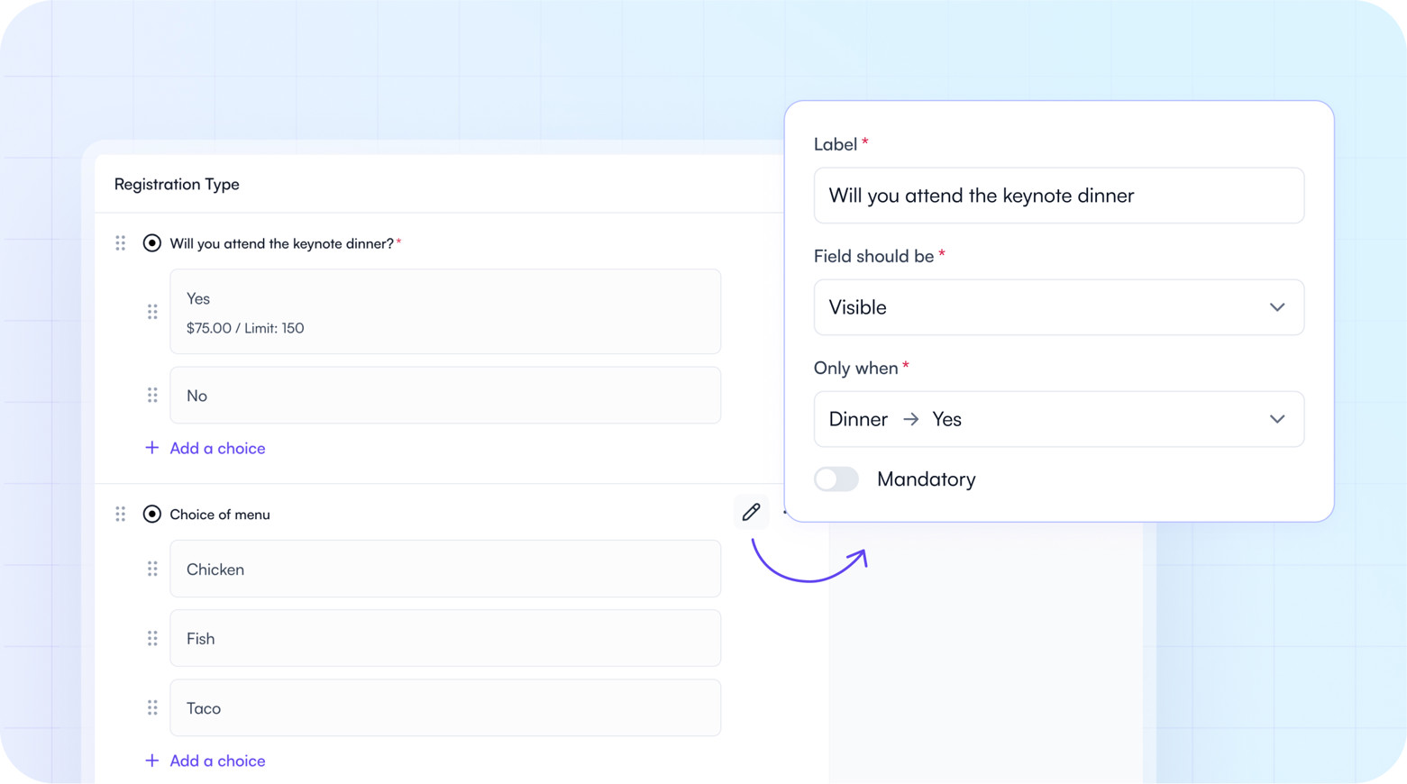 Fourwaves event registration form builder
