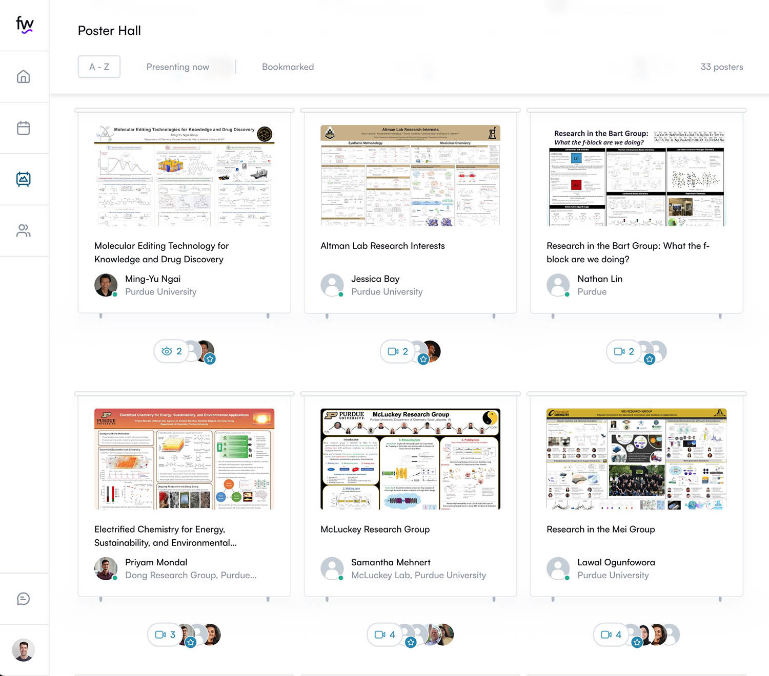 Virtual Poster Session on Fourwaves